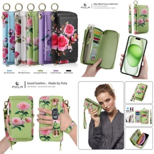 T-Mobile T Phone 5G Detachable Case Flower Lady Bag multifunction Zipper Wallet - Picture 1 of 74