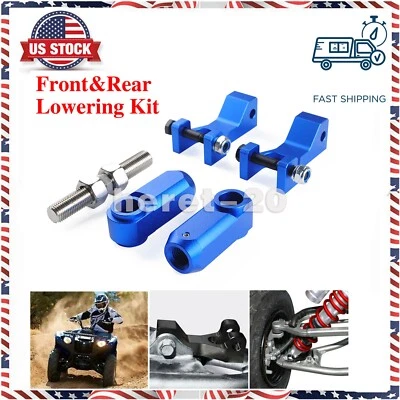 Front & Rear Lowering Kit Adjustable Set Blue For Yamaha Raptor 700 350 660 700R - Изображение 1 из 4