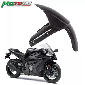 Guardabarros delantero 100 % fibra de carbono brillo ligero para Kawasaki ZX-10R 2011-2015 - Imagen 1 de 12