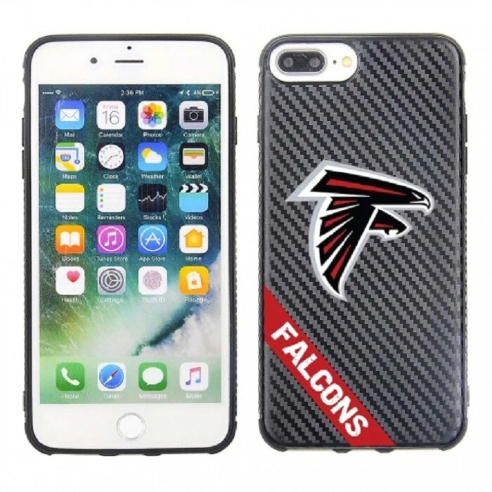 PBG NFL Atlanta Falcons Carbon Case for iPhone 8 +, 7 +, 6 + & 6S + (5.5") - Image 1 of 1
