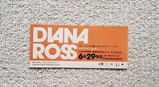 Diana Ross 1973 JP Tour Stub Ticket
