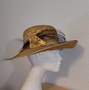 Sonni San Francisco Gold Woven Hat (H2) - Picture 1 of 9