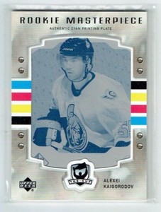 06-07 UD Upper Deck The Cup  Alexei Kaigorodov  1/1 Printing Plate  Rookie