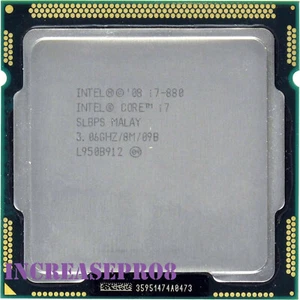 Intel Core I7-860S I7-870 I7-875K I7-880 i5-680 i5-750 i5-760 LGA 1156 CPU - Picture 1 of 8