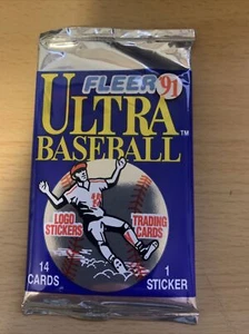 (1) 1991 Fleer Ultra Baseball Cards Factory Sealed Pack. SHIPS FREE - Picture 1 of 2