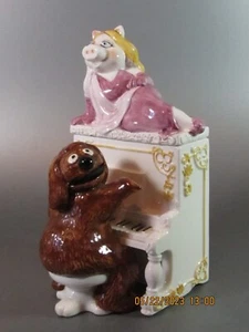 Vintage Sigma Muppets porcelain box in piano MISS PIGGY Rowlf playing the piano - Bild 1 von 11
