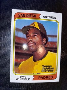 2018 Topps Archives #456 Dave Winfield Topps Rookie History Card (B9)