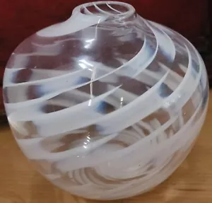 Charlie Meaker Vintage 1980's Art Glass Vase "Atmosphere" - Picture 1 of 3
