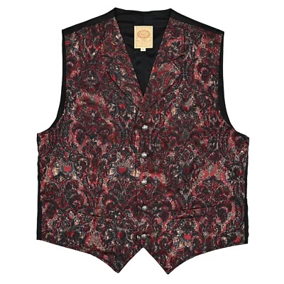 Vintage Wah Maker Vest Mens Medium Frontier Clothing Old West Paisley Western - Image 1 of 4