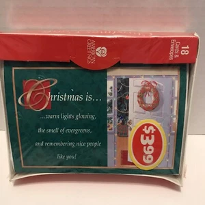 VTG American Greetings Christmas Cards & Envelopes Box of 18, Christmas is….. - Picture 1 of 4