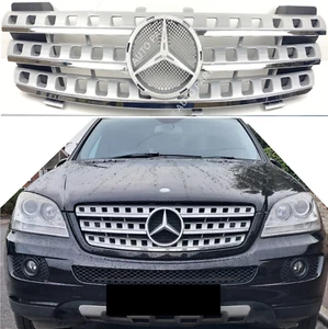For Mercedes M-Class Grill W164 Front Bumper Chrome Grille 2005 - 2008 500 ML550 - Picture 1 of 17