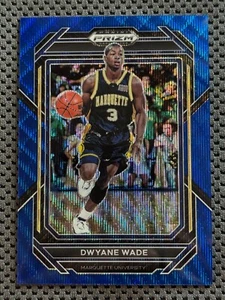 2023 Prizm Draft Picks Blue Wave #99 Dwyane Wade 080/249 Marquette - Picture 1 of 3