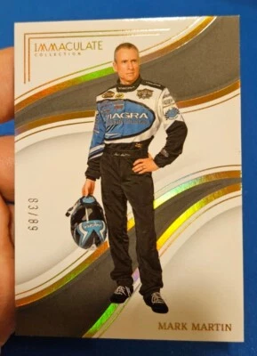 2023 Panini Chronicles Racing Immaculate Collection Mark Martin Gold /89 - Image 1 of 2