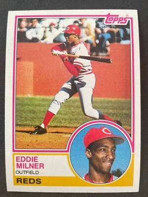 Eddie MILNER 1983 Topps Baseball #449 Cincinnati Reds - Image 1 of 2