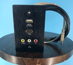 Placa de conectividad de pared de banda visiplaca de grabación Burlington HDMI USB compuesto - Imagen 1 de 8