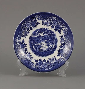 Eine Untertasse 14cm J. Broadhurst  Serie "The English Scene" blau tasse untere - Bild 1 von 2