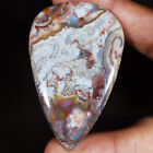 Crazy Lace Agate Cabochon 96.60 Cts 100% Natural Pear Shape 37x56x5 mm Gemstone