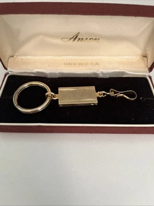 Vintage Anson Gold Schlüssel Diebstahl Schutz Schlüsselanhänger Made in USA - Bild 1 von 7