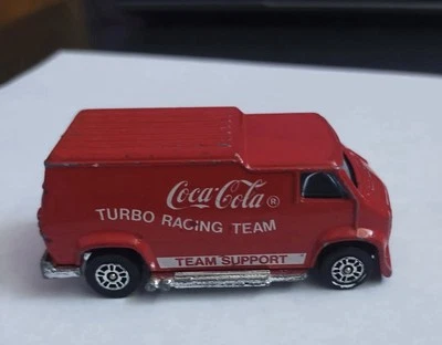 Coca Cola Turbo Racing Team Van Corgi 1/64 Diecast Car - Image 1 of 4