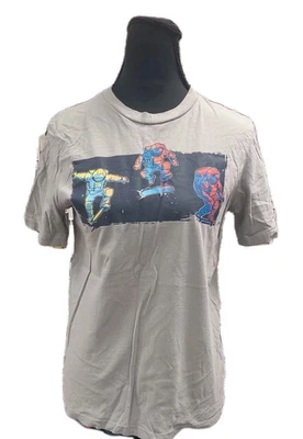 Camiseta Circo masculina grande 12-14 cinza astronauta skate gráfico camiseta - Imagem 1 de 4