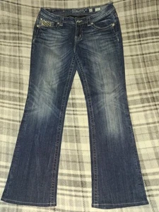 Miss Me Signature Rise Boot Jeans Size 32x31 Check Out My PICTURES - Picture 1 of 9