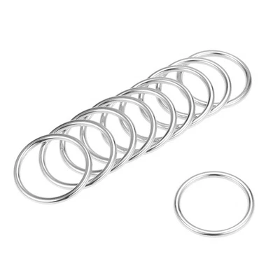 10 piezas juntas tóricas hebilla de anillo tórico de 1,2" (30 mm) plateadas para bolsas de hardware artesanía hágalo usted mismo Foto 1 de 3
