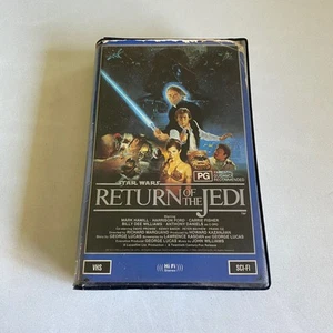 Star Wars El Retorno del Jedi VHS 1983 CBS FOX Clamshell OG Aus Lanzamiento Raro - Imagen 1 de 19