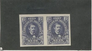 Honduras MNG par imperf 1907 6 centavos púrpura Sc #122 variedad - Imagen 1 de 2