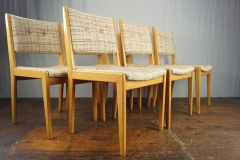 6x Dining Room Chairs Chair Vintage Mid Century Danish 60er Chairs Polsterstühle Cover