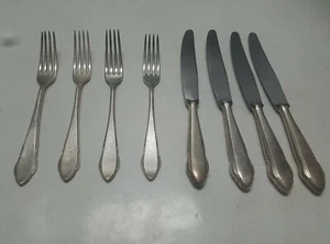 Lot of eight Antique/Vintage WMF NICHT ROSTEND/ WMF Pat 40 Silverware - Picture 1 of 11