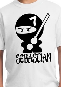 Camisa de cumpleaños ninja / suministros de fiesta ninja / camisa ninja / cumpleaños ninja - Imagen 1 de 4