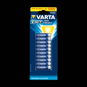 VARTA High Energy Alkaline Batteries AAA 10 Pack - Picture 1 of 1