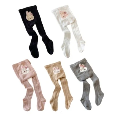 Girl Spring Stockings Breathable Knit Tights Child Socks Fashion Pantyhose - Image 1 of 4