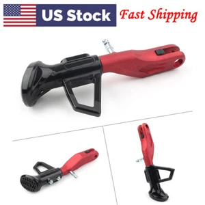 Adjustable Motorcycle Aluminum Foot Side Support Stand Kickstand Universal Red - Picture 1 of 10