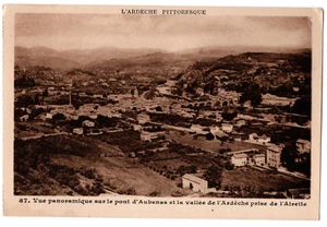 CPA 07 - Vallée de l'Ardèche (Ardèche) 87. Vue panoramique sur le pont d'Aubenas - Picture 1 of 2