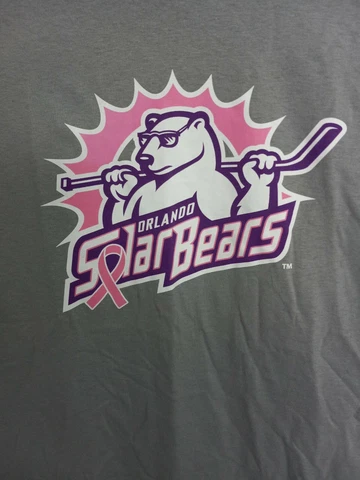 Orlando Solar Bears ECHL Ice Hockey Adult Small Gray T-Shirt by Enemy Ink EUC Cover