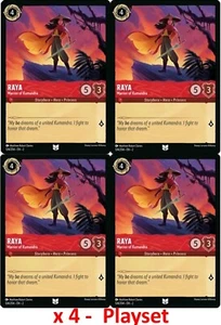Disney Lorcana Spielset x4 Raya Kriegerin von Kumandra 124/204 Non-Foil Flodborn - Bild 1 von 2