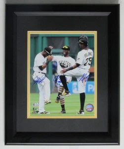 Foto firmada/enmarcada de 8x10 de Andrew McCutchen, Marte, Polanco Piratas MLB 151838 - Imagen 1 de 2