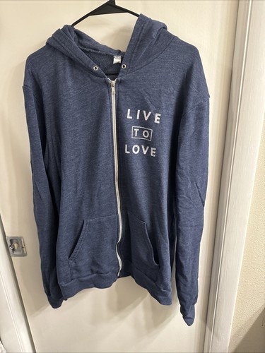 VETEMENTS Felpa con cappuccio e cerniera intera Love