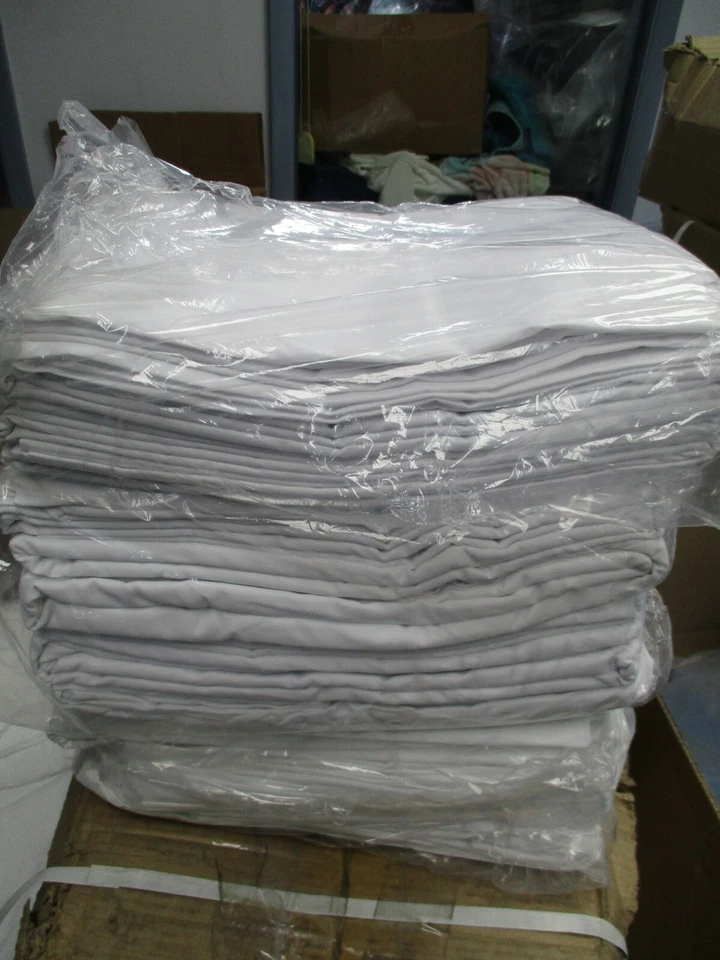FULL XL SIZE 54X80 FITTED SHEET HOTEL BEDDING LINEN SALE WHITE T200 PERCALE NEW - Image 1 of 1