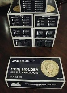 Portamonedas de cartón 17,5, 20,5, 23, 25, 27,5 31,5, 35, 40 mm por MINGT nuevo 50 piezas - Imagen 1 de 7