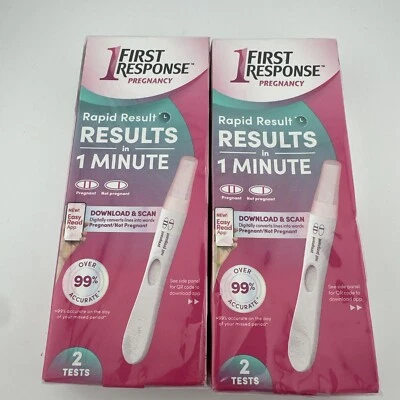 Pack de 2 pruebas de embarazo de resultado temprano PRIMERA RESPUESTA Foto 1 de 3