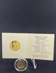Deutschland Gedenkmünze 20 Euro 2019 F (Stuttgart) Heimische Vögel Wanderfalke - Bild 1 von 2
