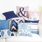 Kissenhülle 18 Zoll Geometrie einfarbig Baumwolle Leinen Sofa Büro Wohnkultur Kissen