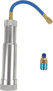 A/C Oil and Dye Injector Refrigerant Tools 1/4" SAE Connector 2 OZ Hand Turn - Picture 1 of 4