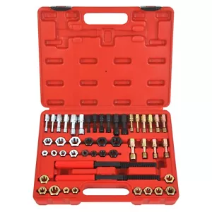 48 Pcs Thread Repair Chaser Set UNF UNC and Metric Thread Restorer Kit - Foto 1 di 7