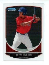 2013 Bowman Draft Picks & Prospects Chrome Bryan Hudson #BDPP86 Boston Red Sox