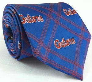 Florida University Gators Mens Neck Tie Sport Polyester Blue Orange Eagles Wings - Picture 1 of 1