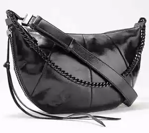 Rebecca Minkoff Zip Around Leder Umhängetasche - Schwarz - NEU - A617481 - Bild 1 von 5