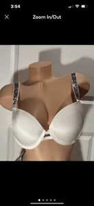 VS glänzender Push-up BH Strass Träger 38c Neu - Bild 1 von 5
